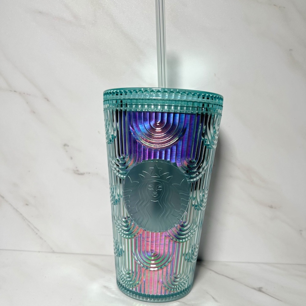 BRAND NEW STARBUCKS IRIDESCENT MERMAID TUMBLER 16oz.